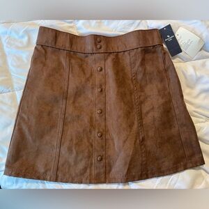 Abercrombie Kids Brown Button-Front Skirt